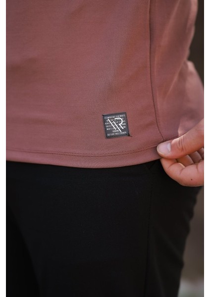 Erkek Ince Çizgi Dokulu Kısa Kollu T-Shirt modelleri