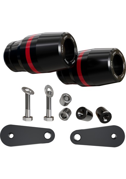 Dmk - Honda Cb 125R Uyumlu Grenaj Koruma Takozu (Kırmızı)