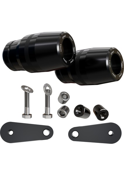 Dmk - Honda Cb 125R Uyumlu Grenaj Koruma Takozu (Siyah)