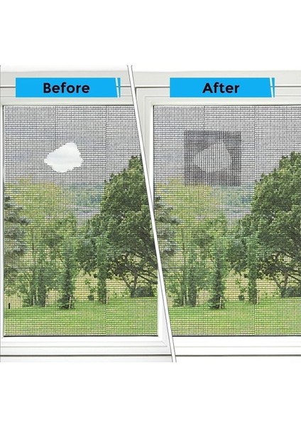 Yapışkanlı Sineklik Yaması Tülü Tamir Bandı Bantı Delik Fiber Tül Yapıştırma Gri 48 mm x 2 Metre indirimleri