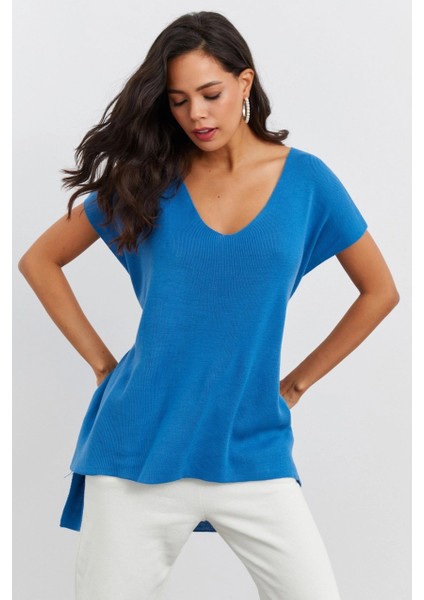 Kadın İndigo Süveter YV101 fiyatları