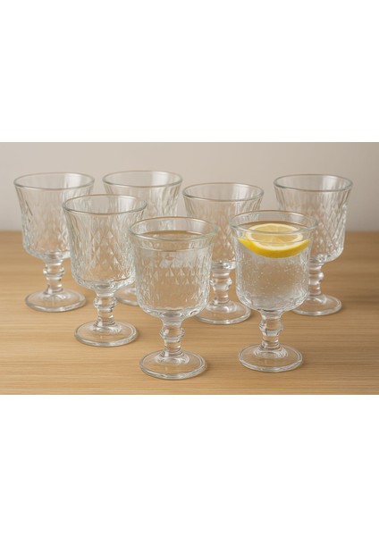 6 Adet Kahve Yanı Kesme Kristal Cam Su Bardağı Seti, Çeyizlik Set 100ML fırsatları