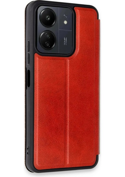 Xiaomi Redmi 13C Kılıf Flip Cover - Kırmızı fiyatları
