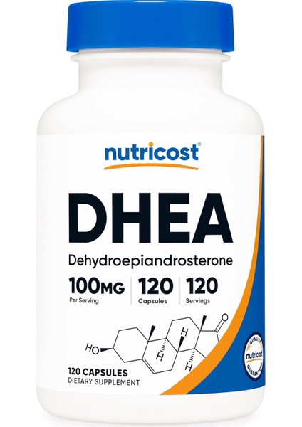 Nutricost Dhea 100MG 120 Caps - Gluten Free, Soy Free, Non-Gmo