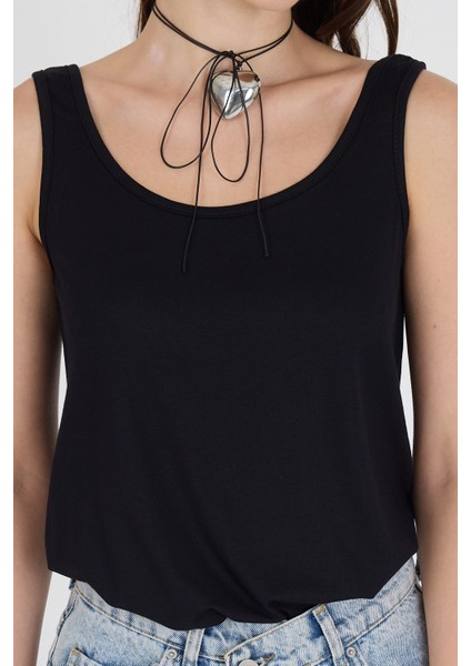 Askılı Siyah Regular Yazlık Kadın Atlet 2934 modelleri