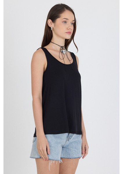 Askılı Siyah Regular Yazlık Kadın Atlet 2934 fırsatları