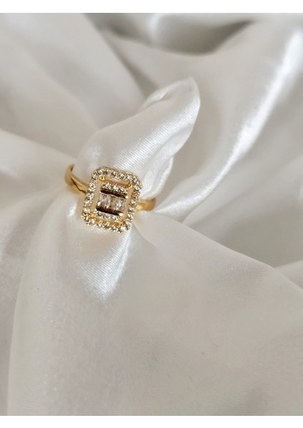 Ladybirdbujiteri Zirkon Taşlı Ayarlanabilir Baget Çelik Yüzük fiyatları