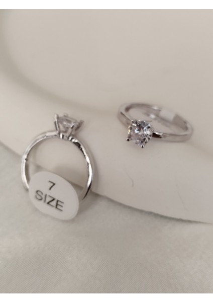 Ladybirdbujiteri U Kesim Klasik Tektaş Çelik Yüzük indirimleri