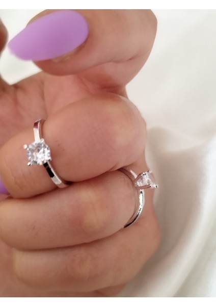 Ladybirdbujiteri U Kesim Klasik Tektaş Çelik Yüzük