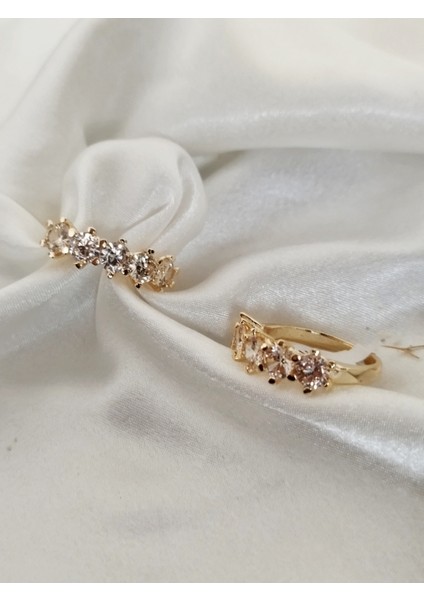 Ladybirdbujiteri Orta Zirkon Taşlı Çelik Beştaş Yüzük