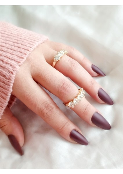 Ladybirdbujiteri Orta Zirkon Taşlı Çelik Beştaş Yüzük fiyatları