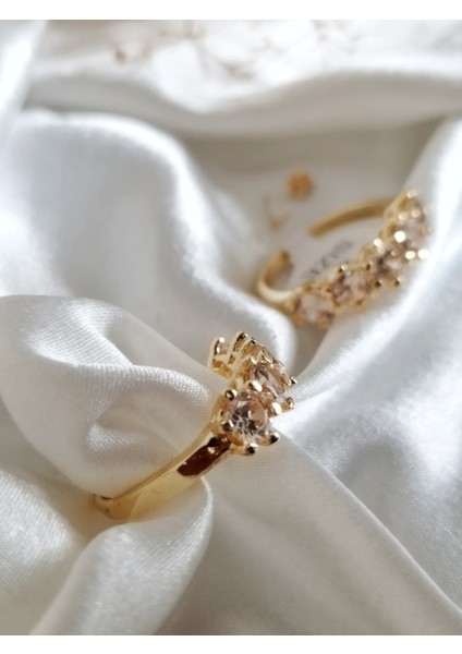 Ladybirdbujiteri Orta Zirkon Taşlı Çelik Beştaş Yüzük indirimleri