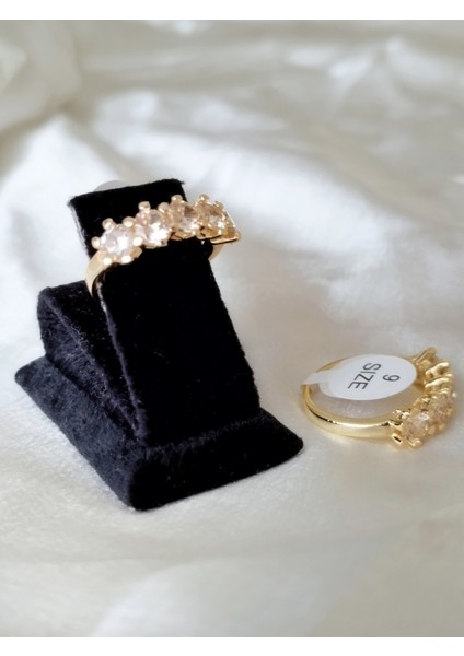 Ladybirdbujiteri Orta Zirkon Taşlı Çelik Beştaş Yüzük