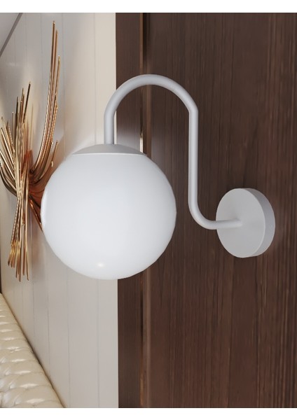 Pilli Modern Tasarımlı Kıvrak Camlı Duvar Aplik fiyatları