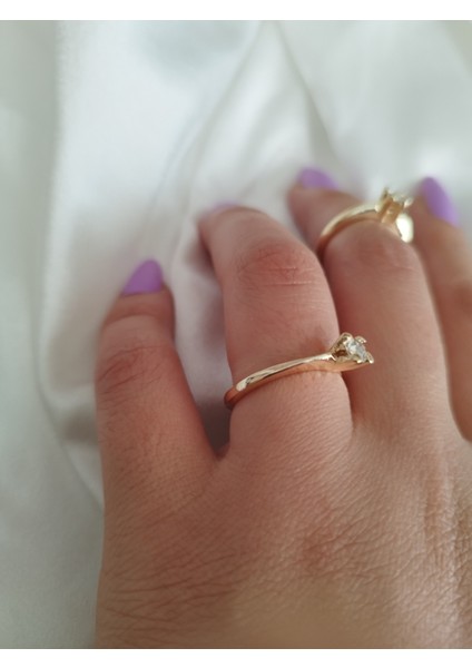 Ladybirdbujiteri V Kesim Tektaş Çelik Yüzük Küçük Boy fiyatları