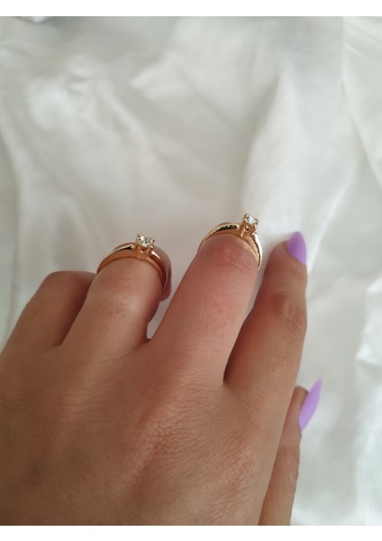 Ladybirdbujiteri V Kesim Tektaş Çelik Yüzük Küçük Boy fırsatları