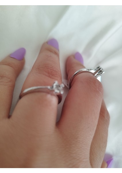 Ladybirdbujiteri V Kesim Tektaş Çelik Yüzük Küçük Boy