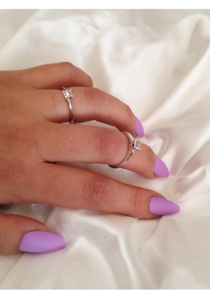 Ladybirdbujiteri V Kesim Tektaş Çelik Yüzük Küçük Boy