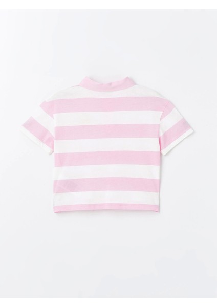 Lcw Kids Pembe Polo Yaka Kısa Kollu Kız Çocuk Tişört fiyatları