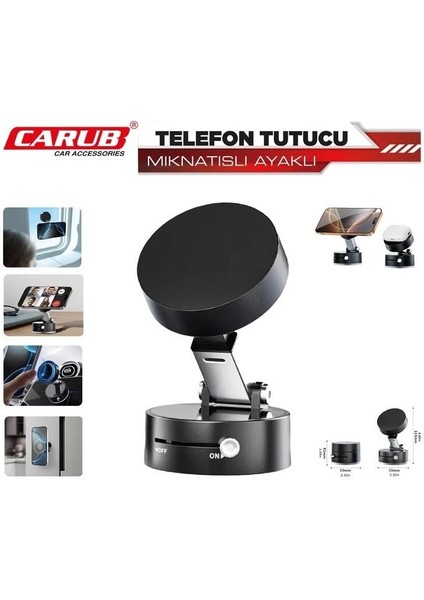 Carub Telefon Tutucu Mıknatısılı Ayarlı Siyah fiyatları
