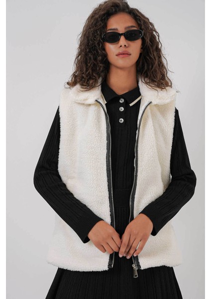 Peluş Taş Kadın Yelek 6793 modelleri