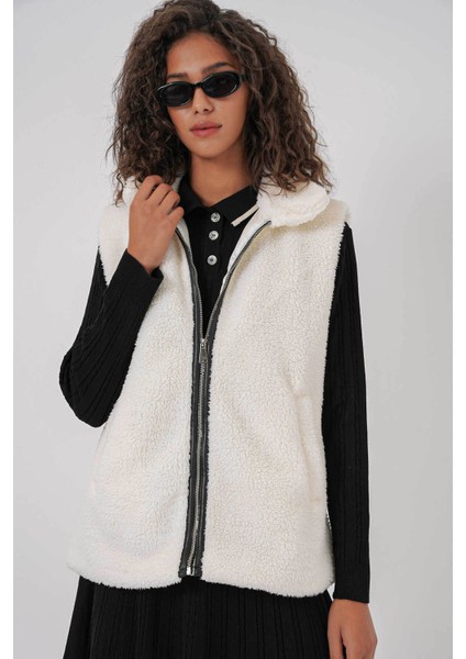 Peluş Taş Kadın Yelek 6793 fırsatları