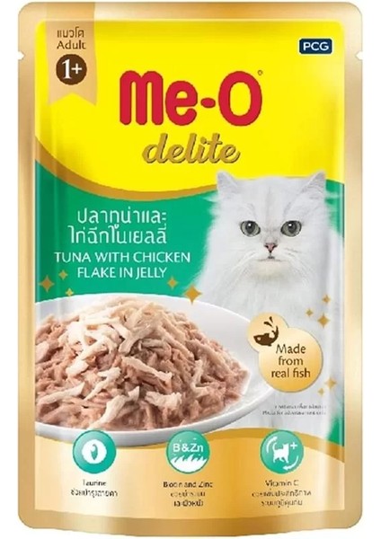 Me-O Delite Tavuk & Ton Balığı Jöle, 70 gr