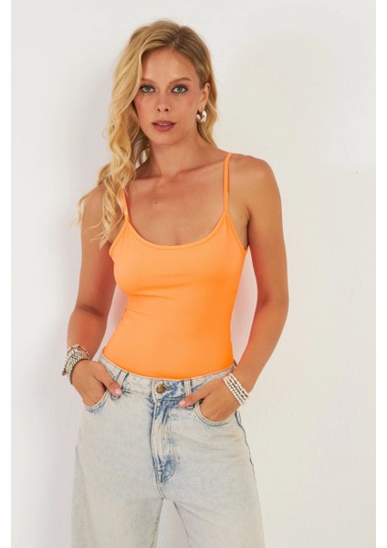 Kadın Turuncu Kaşkorse Body AYD367 fırsatları