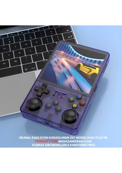 R36s Plus Oyun Konsolu El Atarisi Orjinal Arkos İşletim Sistemi 128 Gb Hafıza 21000 Oyun 4Inch Ekran modelleri