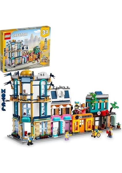 Lego® Creator 3’ü 1 Arada Ana Cadde 31141-9 Yaş ve Üzeri Çocuklar Oyuncak Bir Şehir, Art Deco
