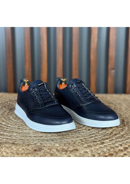 Iç Dış Naturel Deri Nokta Desenli Spor Ayakkabı M1228 fiyatları