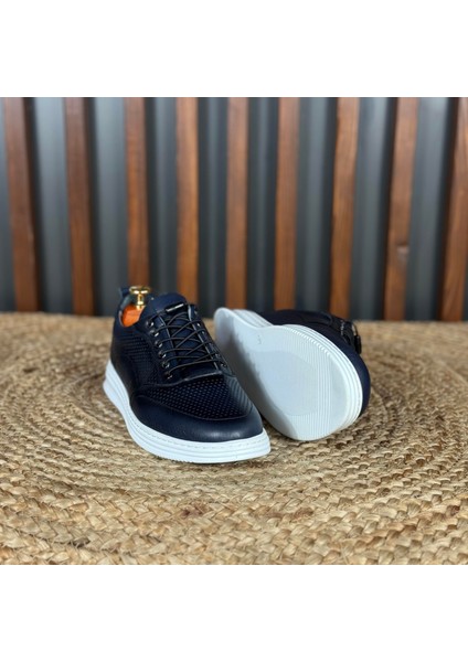 Iç Dış Naturel Deri Nokta Desenli Spor Ayakkabı M1228 modelleri