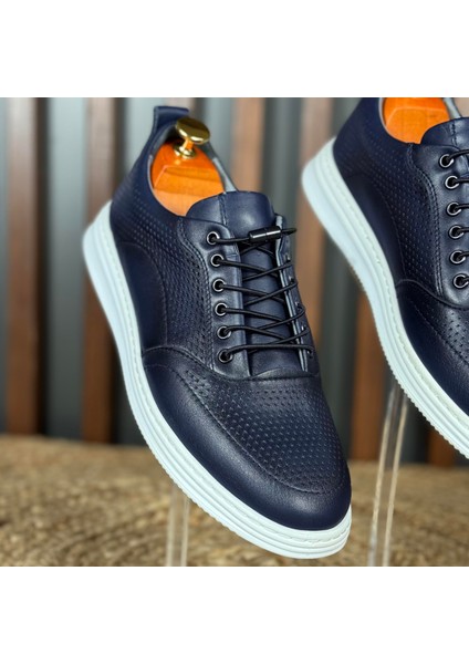 Iç Dış Naturel Deri Nokta Desenli Spor Ayakkabı M1228 fırsatları