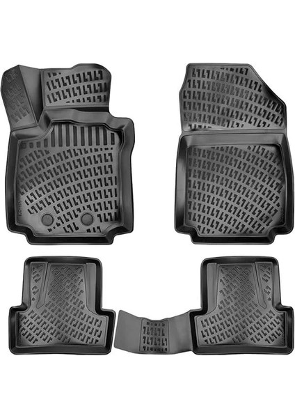 Renault Clio 3 2005-2012 Uyumlu 3D Havuzlu Paspas