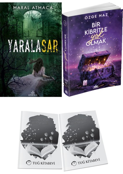 Bir Kibritle Yok Olmak 3 ve Ephesus Yayınları Yaralasar 2 Maral Atmaca 2li Set + Hediyeli