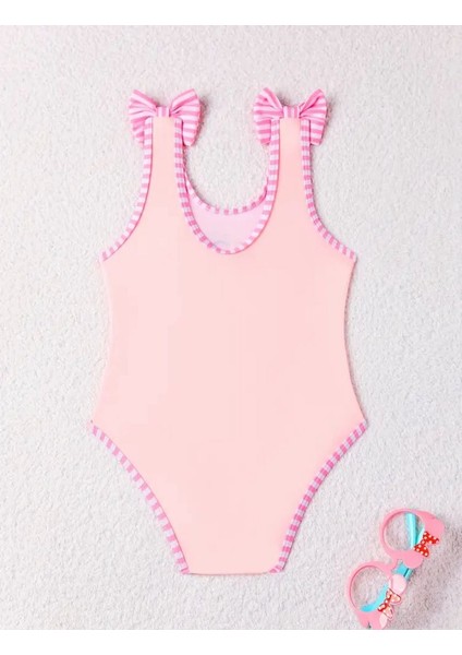 Kız Çocuk Pembe Flamingo Desenli Tek Parça Mayo – Fırfır ve Fiyonk Detaylı Yazlık Plaj ve Havuz Mayo fırsatları