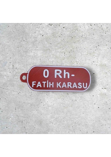 Kişiye Özel Kan Grubu Anahtarlik modelleri