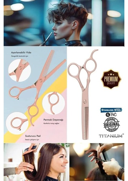 Gül Kurusu Ara Saç Kesim Makası 6 Inç Efile Makası fırsatları