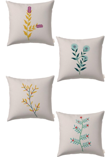 Çiçek 4’lü Kırlent DS20