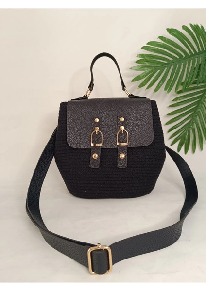 Veronica Art Deri Kapaklı ve Askılı Omuz Çantası Siyah fırsatları