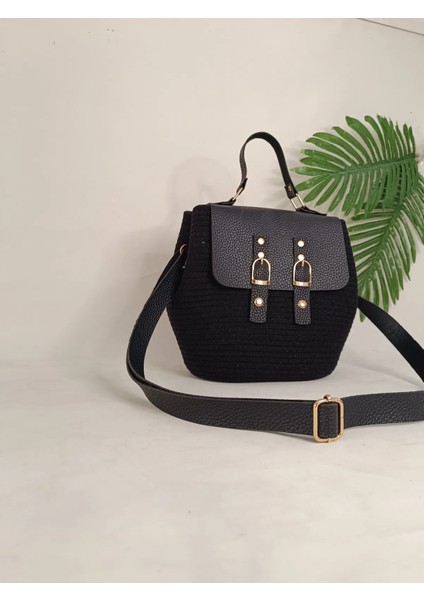 Veronica Art Deri Kapaklı ve Askılı Omuz Çantası Siyah indirimleri