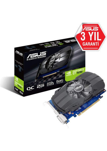 2Gb PH-GT1030-O2G Gddr5 6008Mhz 64-Bit Dvı-Hdmı (PH-GT1030-O2G) Ekran Kartı