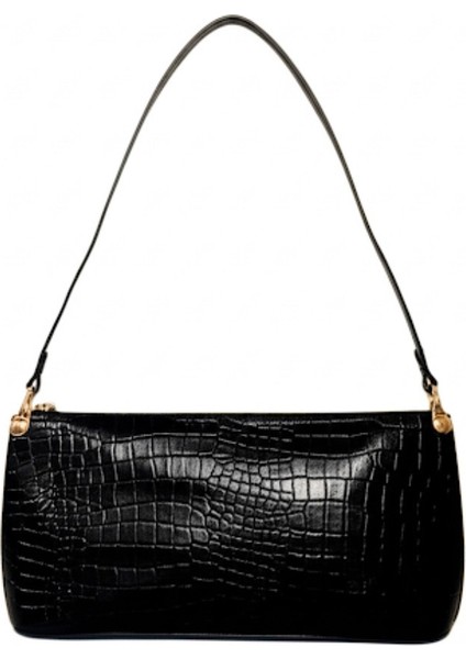 Kadın Timsah Desenli Zarif ve Şık Omuz Çantası