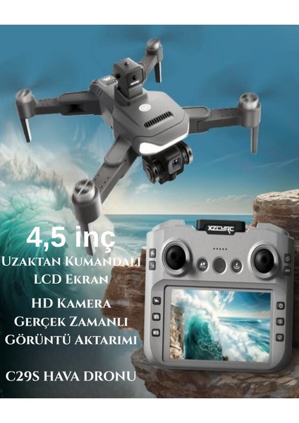 C29S Hava Dronu – 200 Mp Hd Kamera │ 4,5″ LCD Kumanda │ Gps & Engel Kaçınma fiyatları