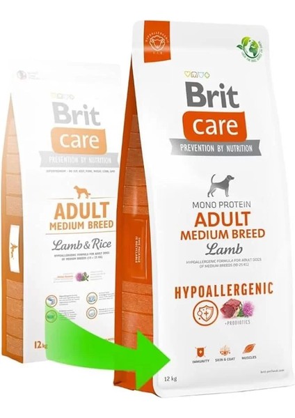 Care Adult Medium Breed, Orta Irk - Yetişkin Köpekler Için, Tek Proteinli, Hipoalerjenik, Kuzu fiyatları