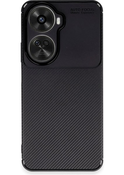 Huawei Nova 12 Se Kılıf Auto Focus Karbon Kapak - Siyah