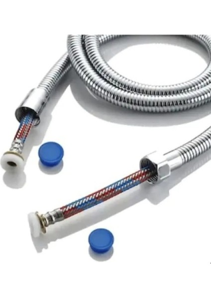 Banyo Spiral Çelik Örgülü Paslanmaz Kırılmaz 150 cm Duş Hortumu