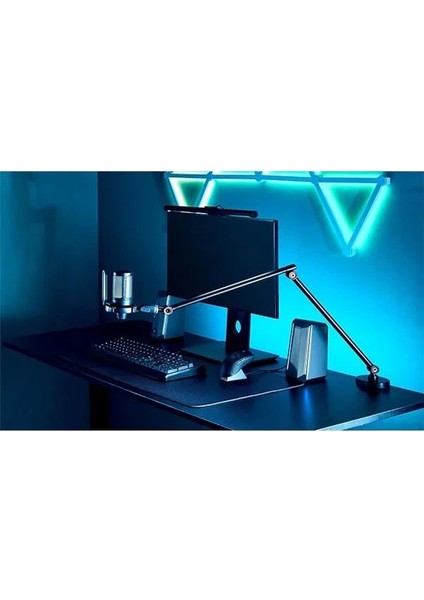 Ergonomik Premium Mikrofon Tutucu, Ayarlanabilir Kol ve Yükseklik Masa Mikrofon Standı