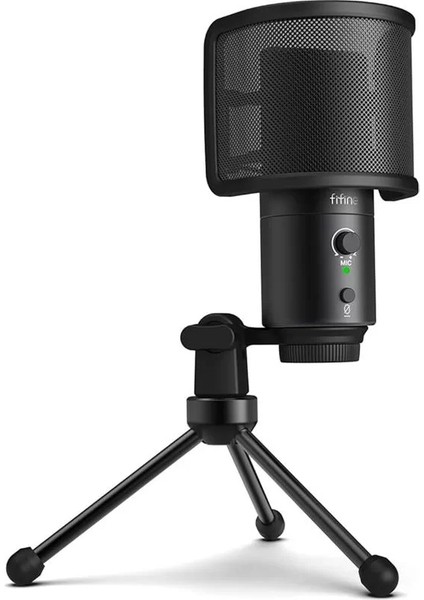 Mikrofon Pc Kondansatör, Tip A/c USB Mikrofon Mac Ps4 Ps5 Için, Standlı Mikrofon, Pop Filtre