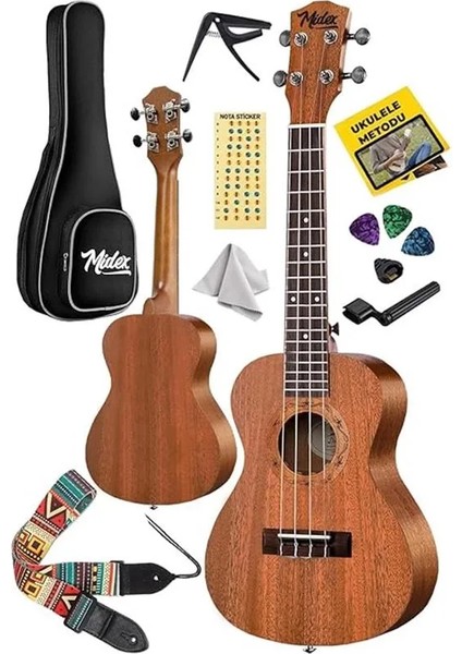 TN-26M Set Maun Tenör Ukulele (Softcase Capo Metod Nota Sticker Askı Pena) fiyatları